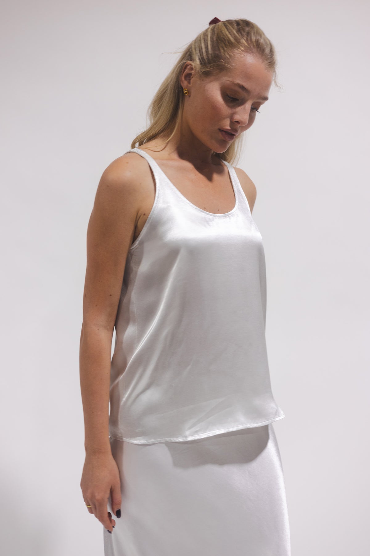 Silky Tank - White