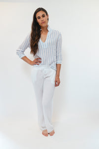 Annette Top - White Stripe