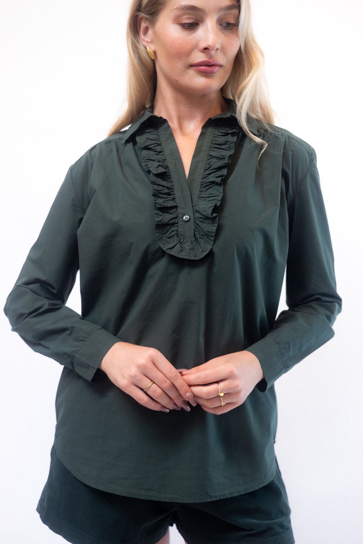 Adela Shirt - Myrtle Green