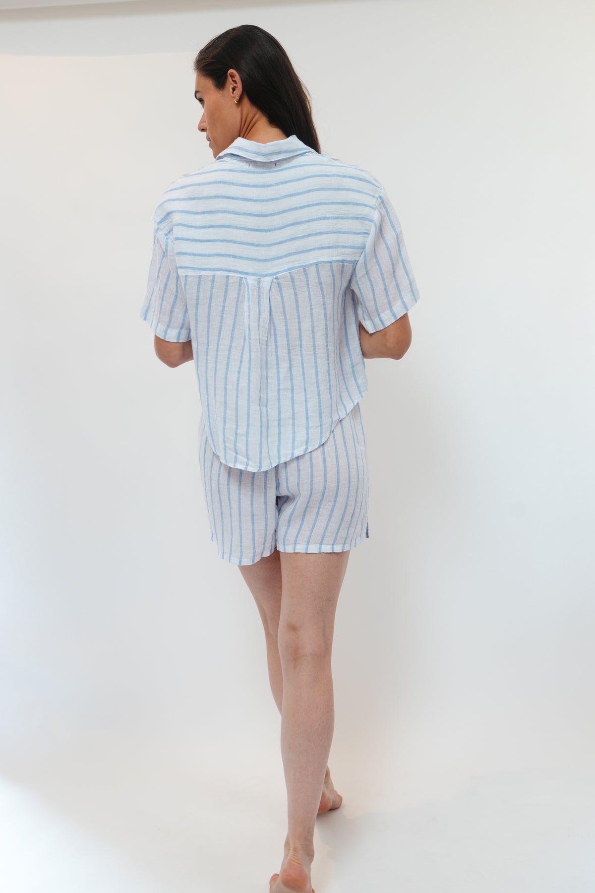 Adina Top - White Stripe