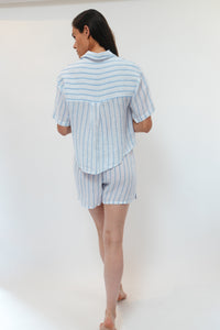 Adina Top - White Stripe