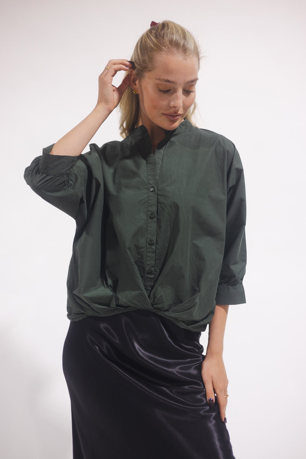 Ruby Top - Myrtle Green