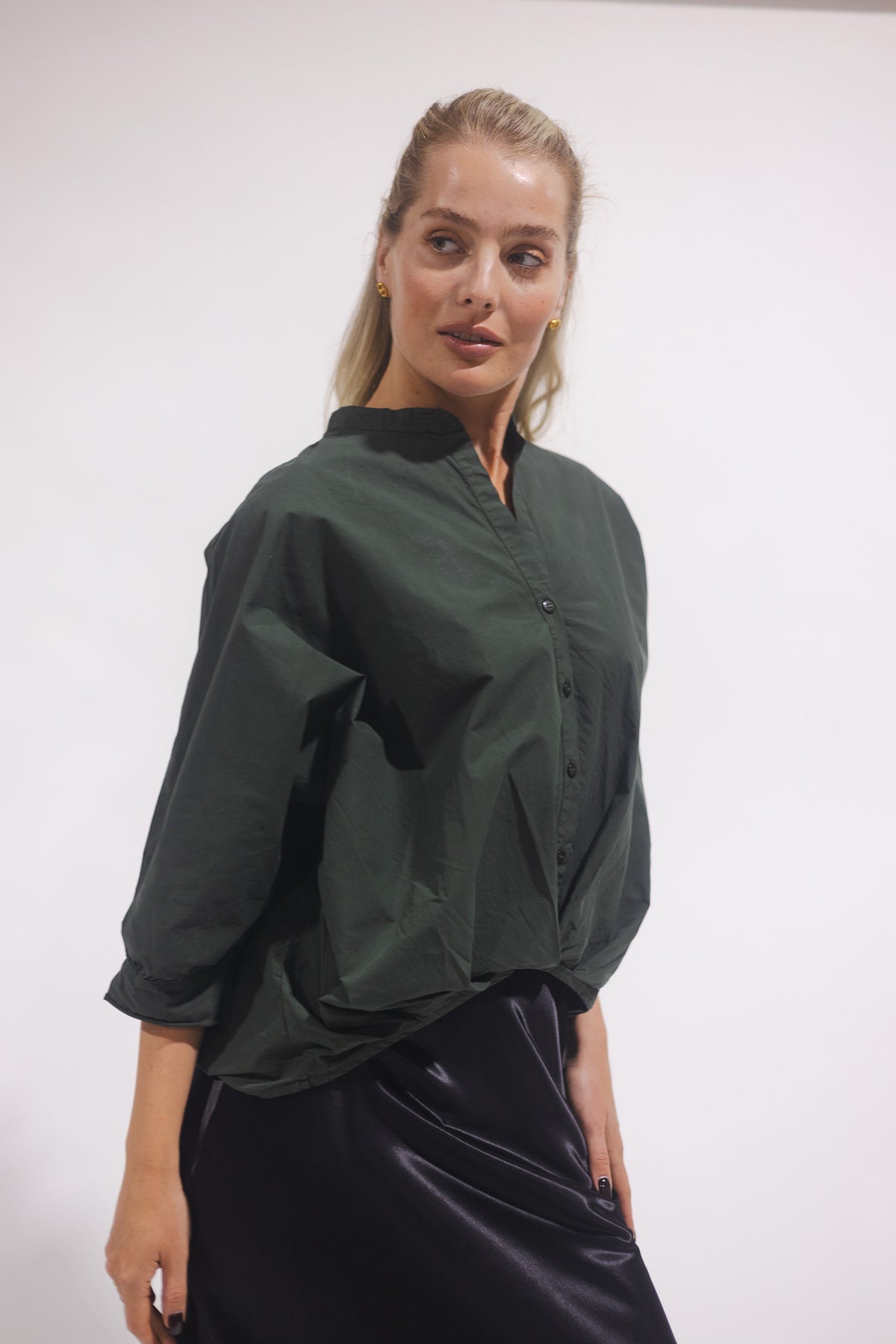 Ruby Top - Myrtle Green