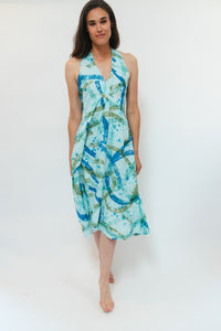 Taj Dress - Ocean Wave Print