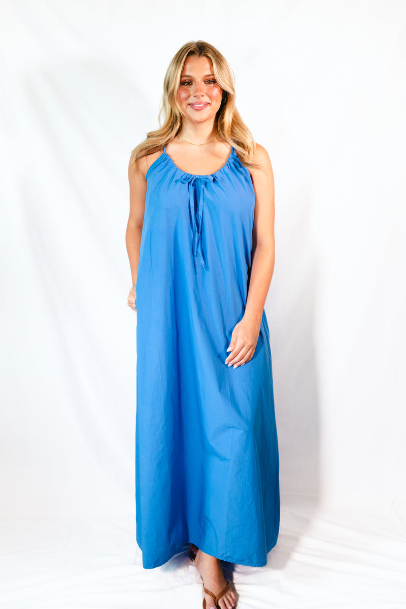 Adela Dress - Ampard Blue