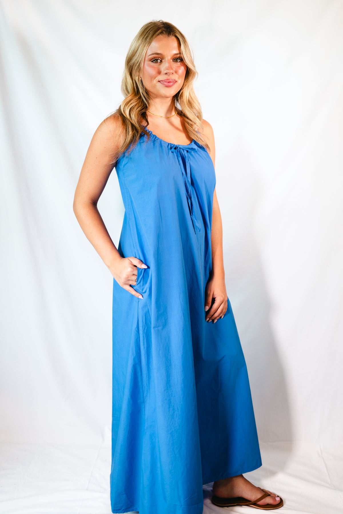 Adela Dress - Ampard Blue