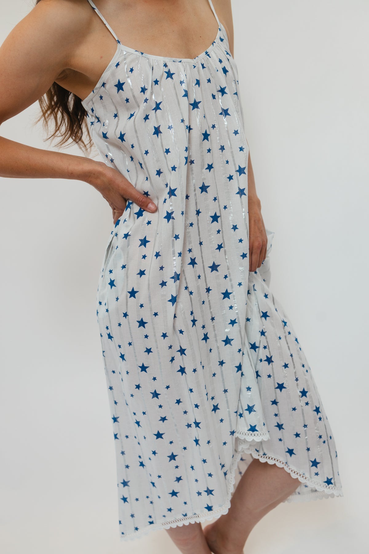 Nala Dress - Blue Star Print