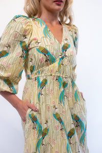 Porto Dress - Peacock Print