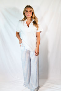 Emerson Pants - White Stripe