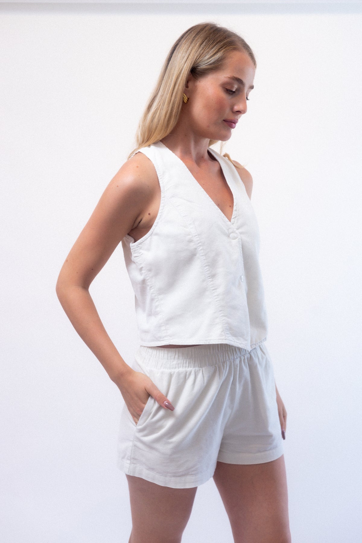 Willow Shorts - White Ice