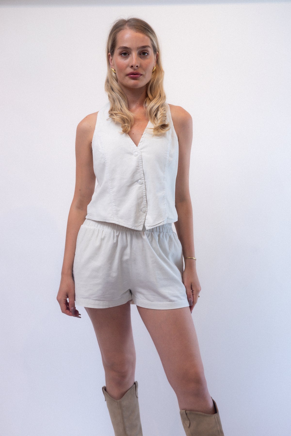 Willow Shorts - White Ice