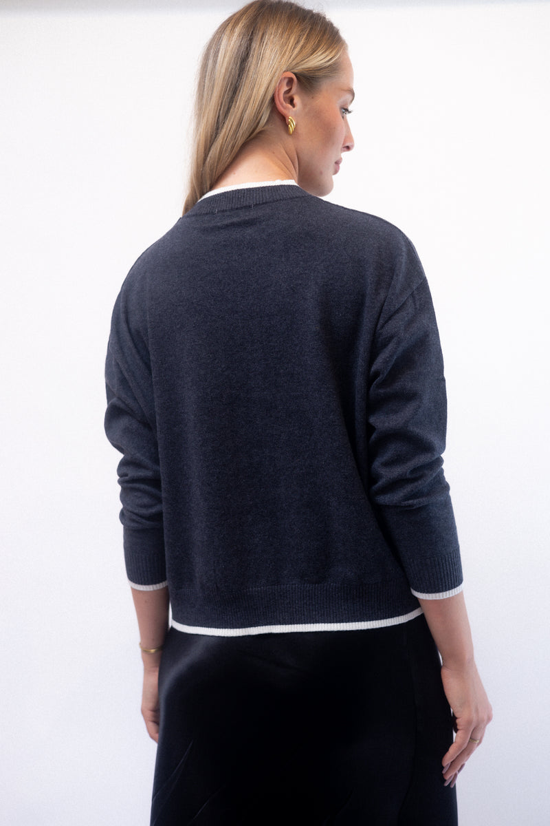 Eloise Sweater - Wall Street & White Ice